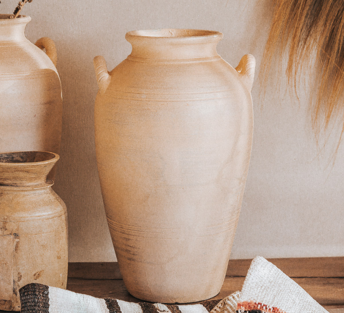 boho marran clay urn scandi desert vibes