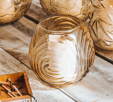 Vintage Glass Candle Holder
