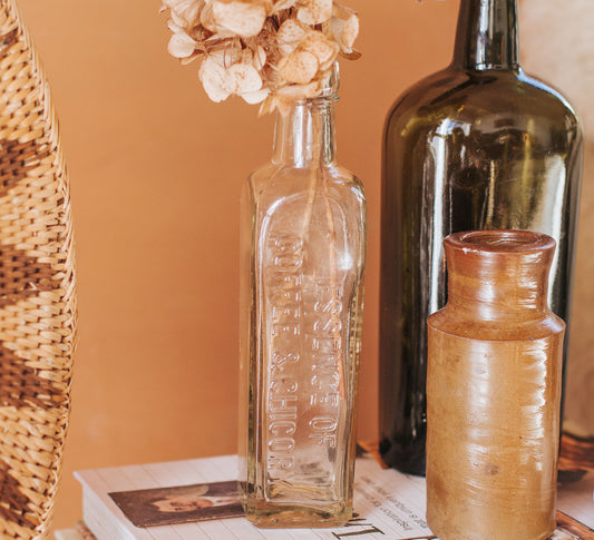 vintage glass bottle