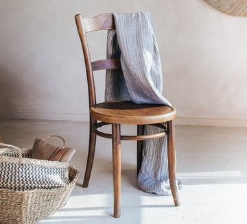 vintage boho wooden bentwood dining chair