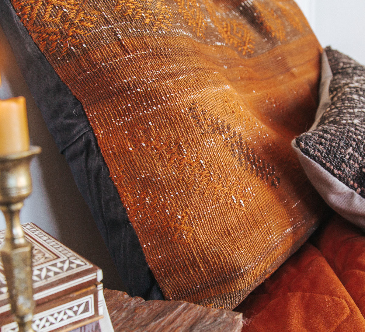 vintage turkish kilim cushion