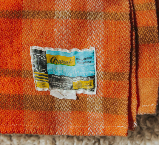 Vintage NZ 'Aranui' Wool Blanket