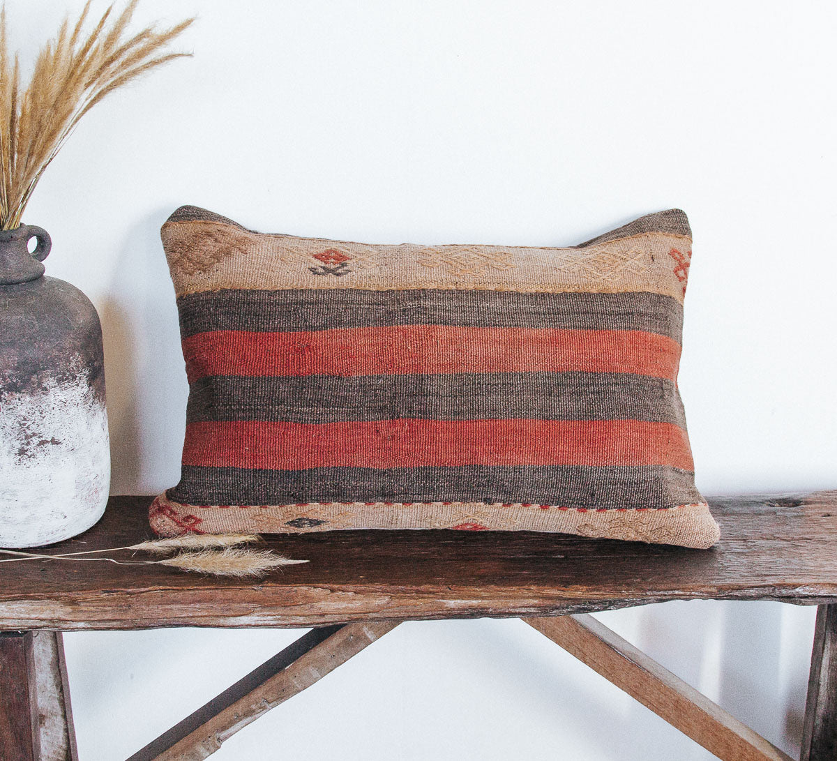 vintage turkish kilim cushion