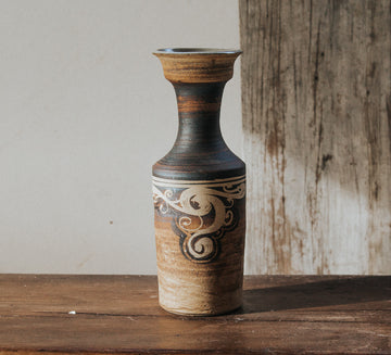 vintage earth toned designer nz made pottery