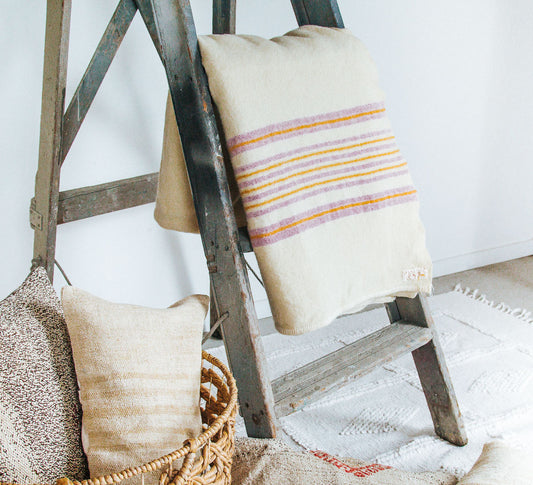 vintage nz wool retro woollen blanket