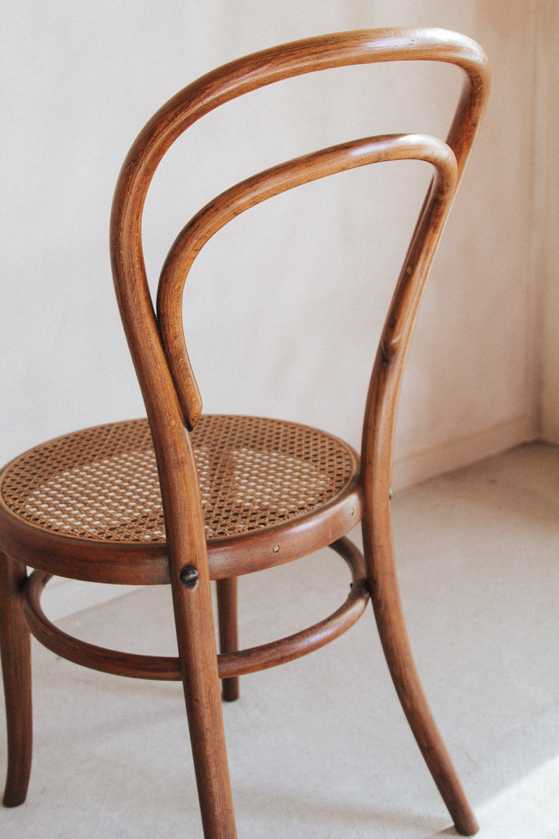 vintage boho antique wooden bentwood dining chair