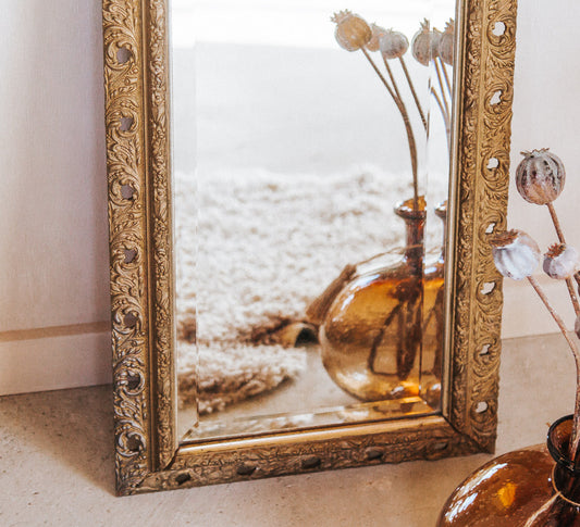 Vintage Ornate Gilded Mirror
