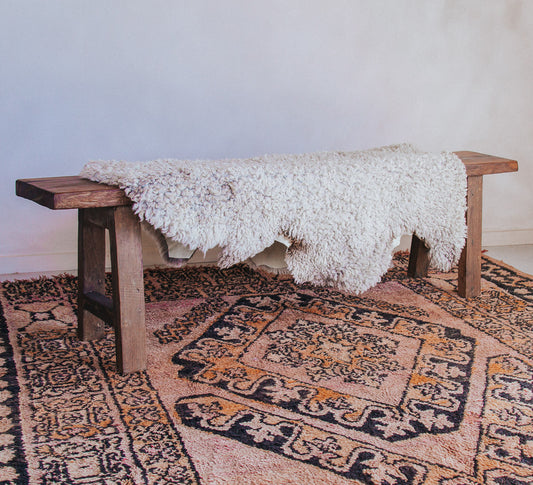 vintage boho boujaad wool moroccan rug