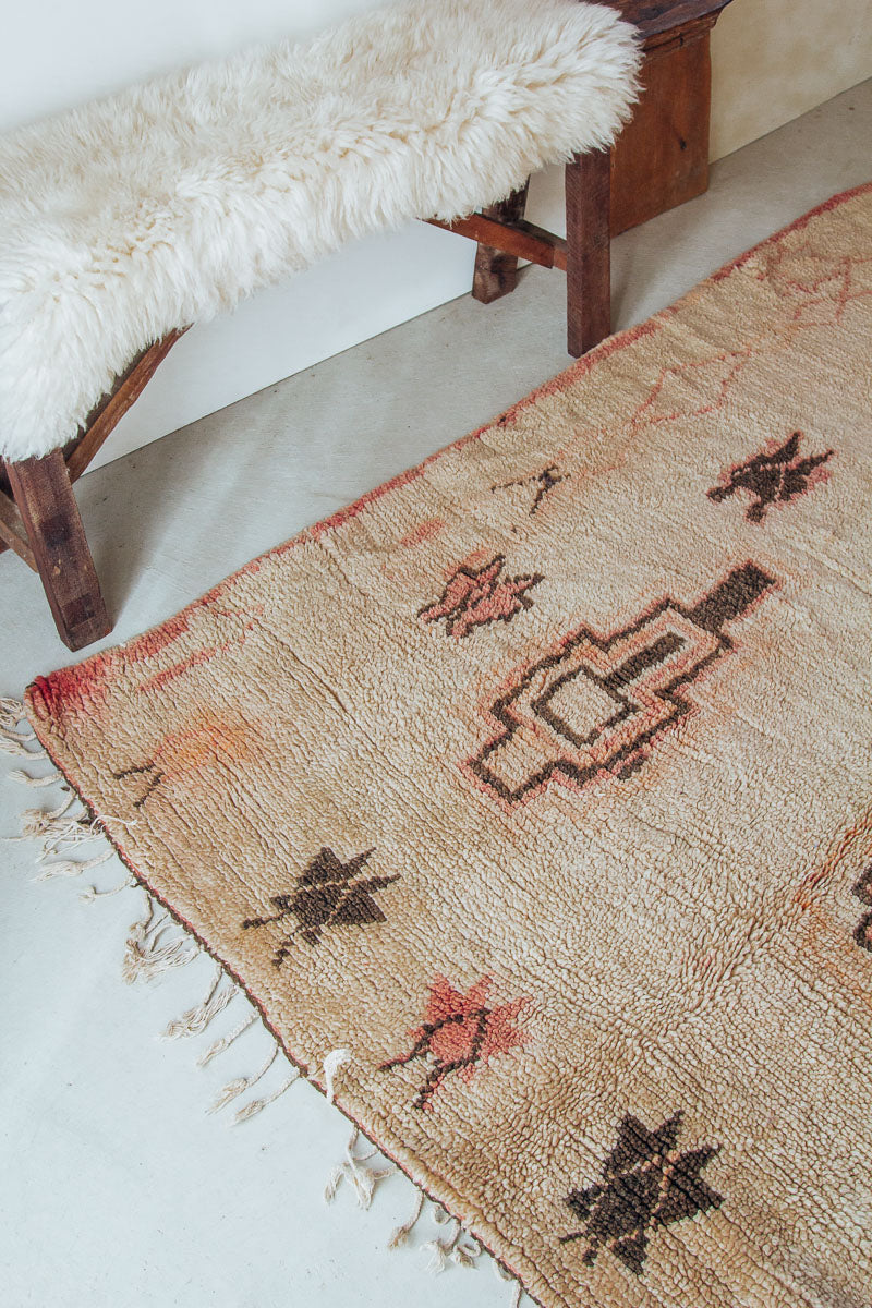 vintage moroccan boujaad wool rug made in morocco boho bohemian bohzali design