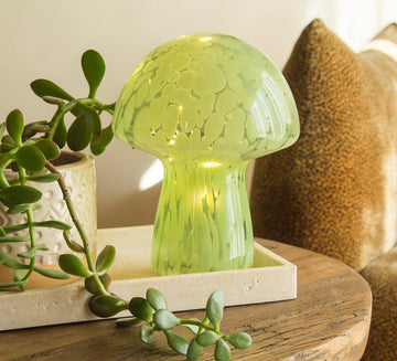 boho designer portable battery operatied glass table lamp