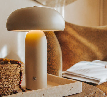 boho designer portable battery operated usb rechargeable metal table lamp