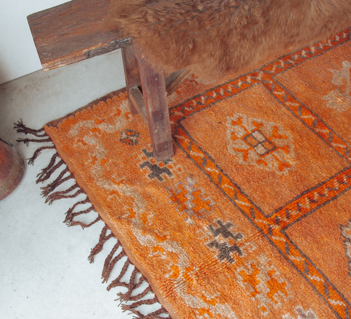 vintage moroccan rug wool boho bohemian bohzhali rug