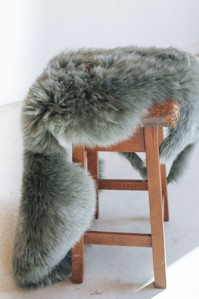 boho nz wool sheepskin sage