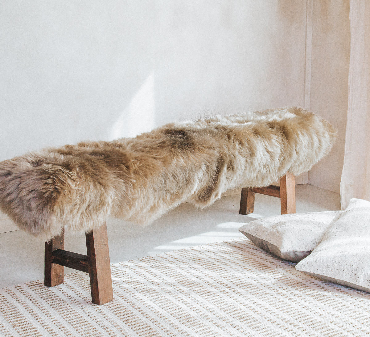 boho bohemian textural rug nz longwool sheepskin by auskin