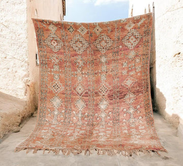 vintage moroccan boujaad wool rug