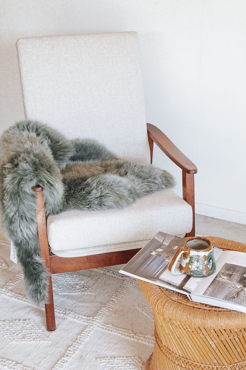 boho nz wool sheepskin sage