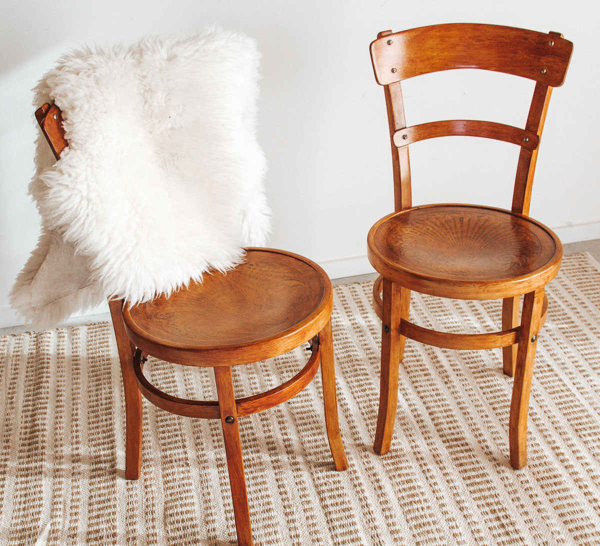 Kitchen Chairs Austrian Bentwood Chairs 4) FISCHEL AUSTRIAN