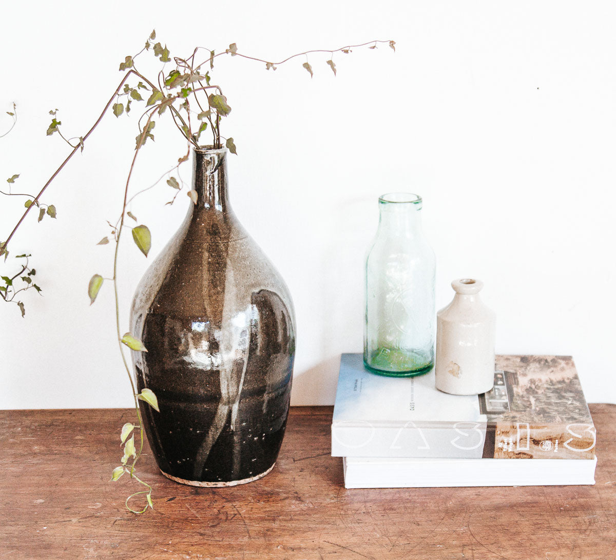 vintage boho studio pottery vase