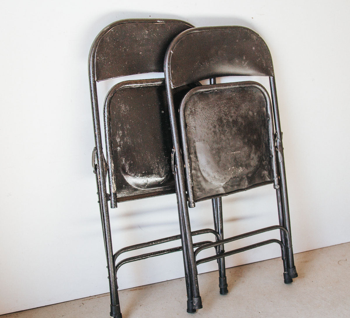 vintage recycled iron folding chair made in india