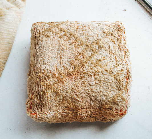 vintage boho moroccan rug recycled floor cushion pillow