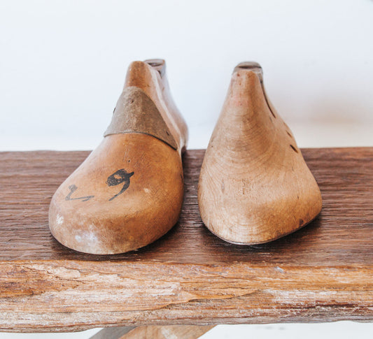 vintage antique wooden shoe last