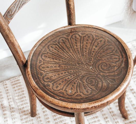 vintage antique boho wooden mundus dining chairs