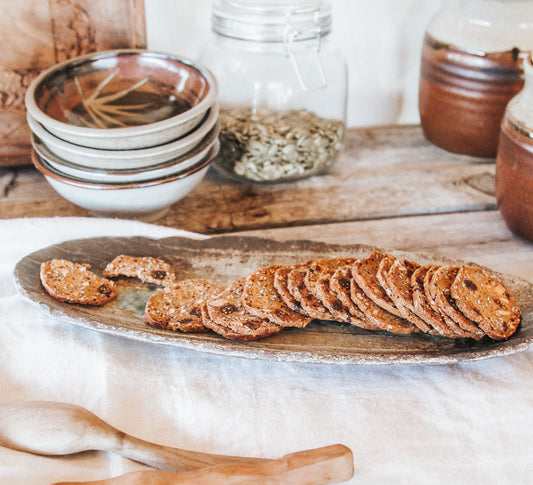 Rustic Pottery Serving Plate