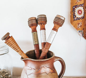 Vintage Wooden Spools (4)