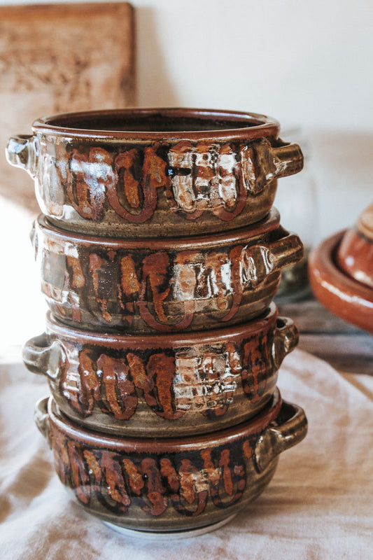 Pottery Soup Bowls - Set of 4