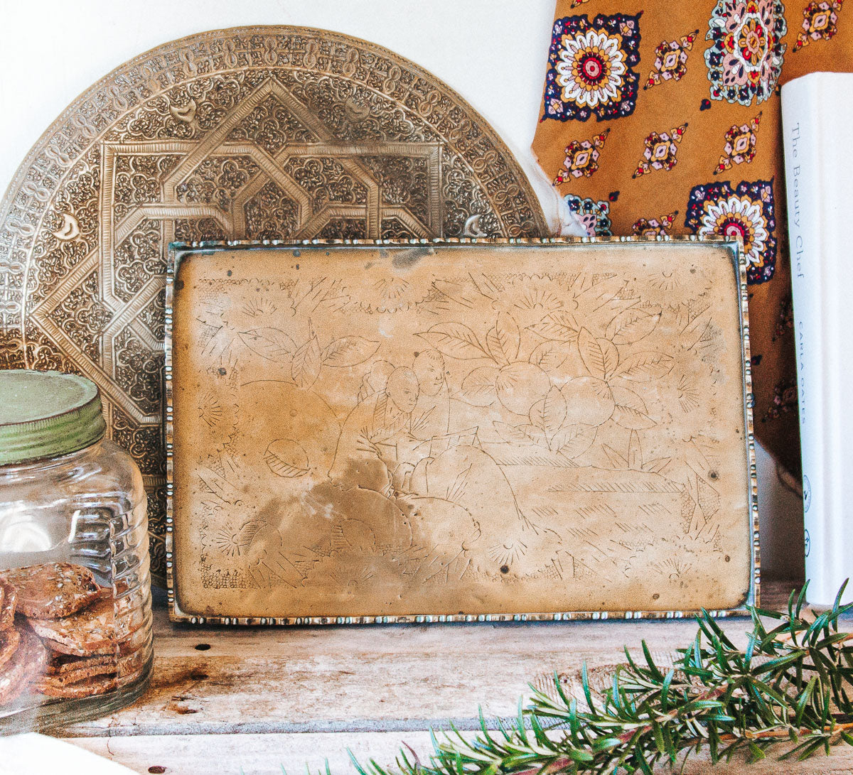 Vintage Brass Tray