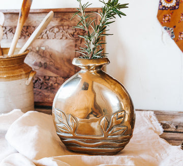 Vintage Brass Vase