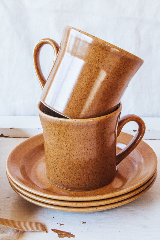 Vintage Crown Lynn Coffee Mugs - Set of 3
