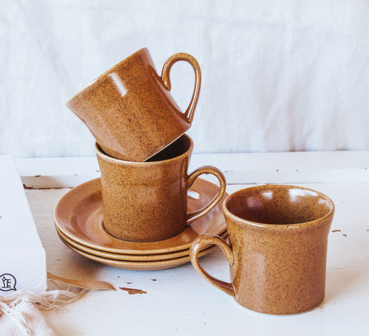 vintage boho nz crown lynn coffee mugs