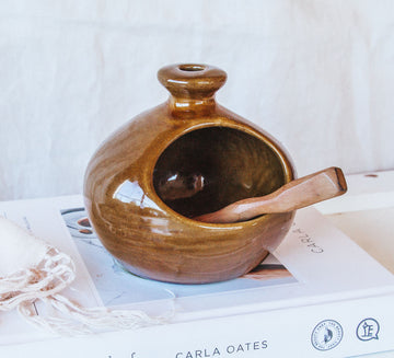 Vintage Pottery Salt Pig