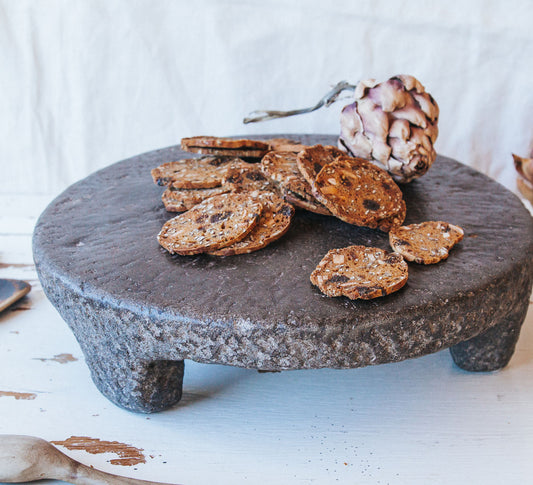 vintage stone chapati riser chopping board