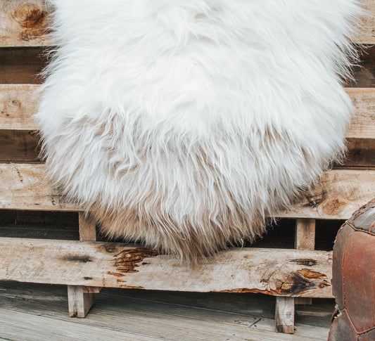 luxury boho long wool lhasa sheepskin fibre by auskin