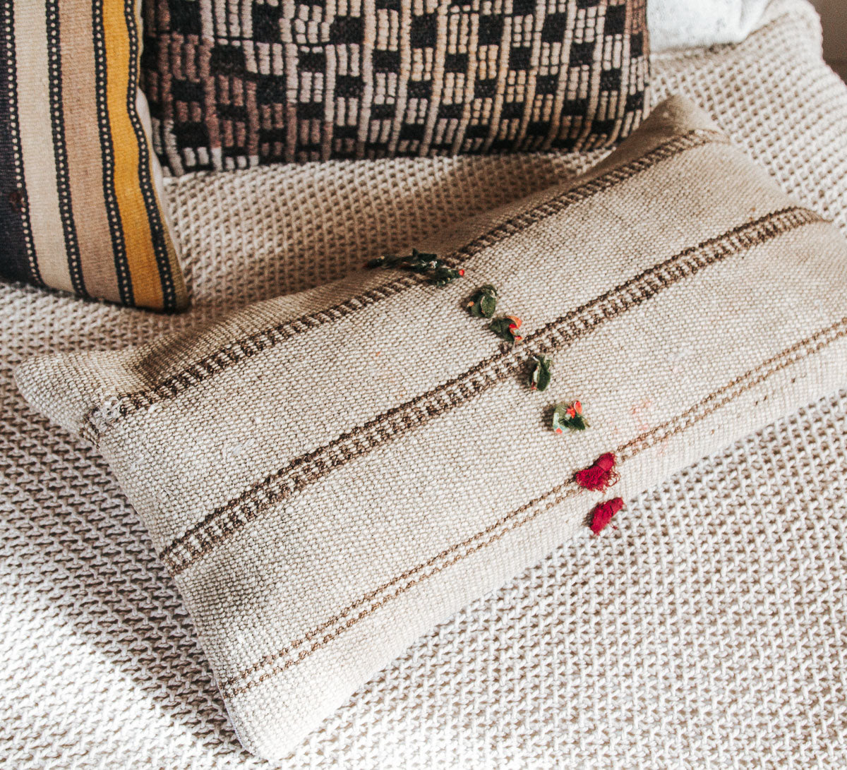 vintage boho tukish kilim cushion pillow