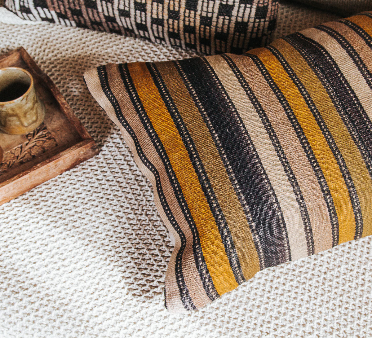 vintage boho tukish kilim cushion pillow