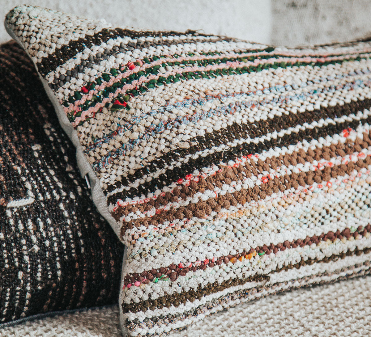 vintage boho turkish kilim cushion pillow
