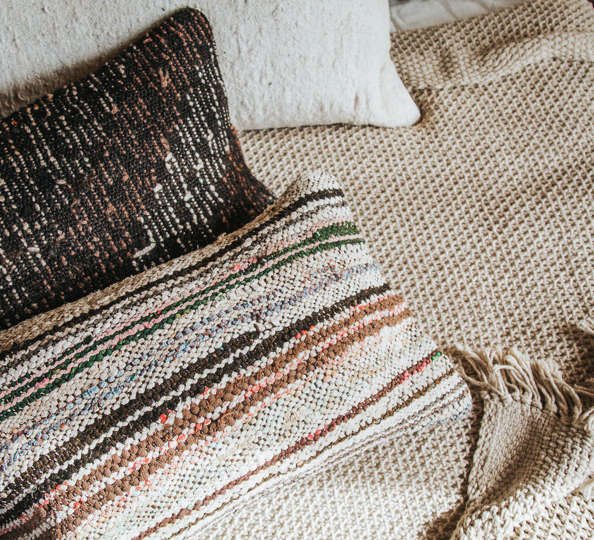 vintage boho turkish kilim cushion pillow