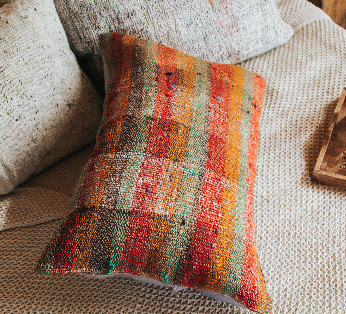 vintage boho turkish kilim pillow cushion