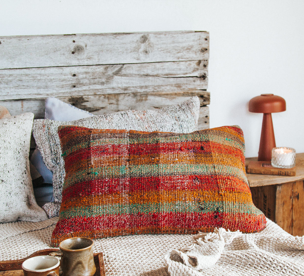 vintage boho turkish kilim pillow cushion