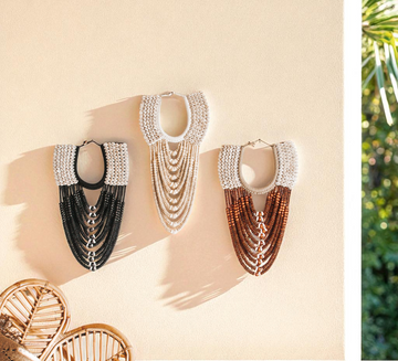Papua Beaded Wall Decor - Natural