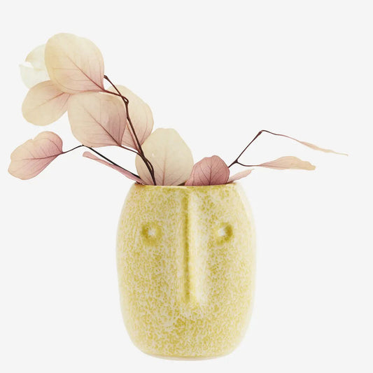 Ceramic Face Flower Pot (Lemon) - NEW