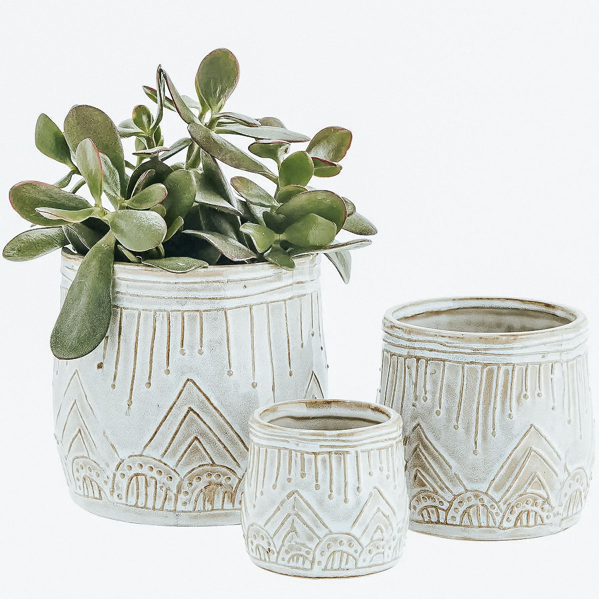 boho madam stoltz stoneware ceramic flower pot planters