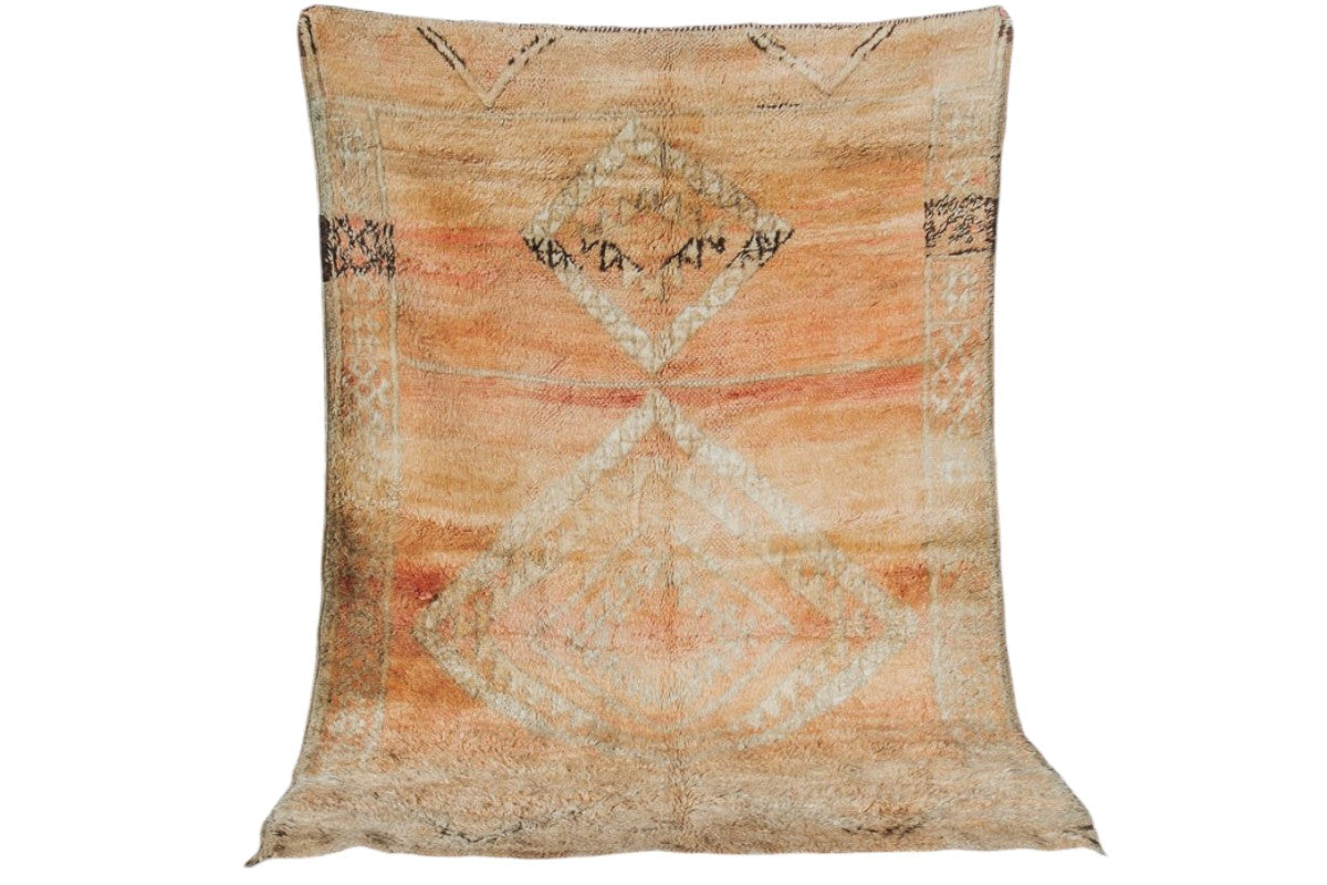 vintage boho woollen boujaad moroccan handmade rug