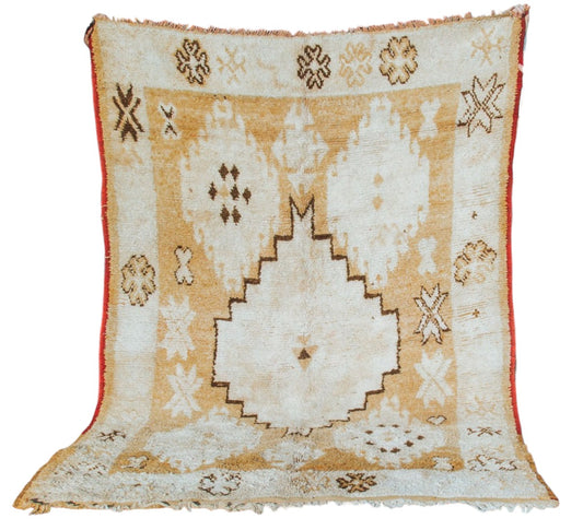 vintage boho woollen boujaad moroccan handmade rug
