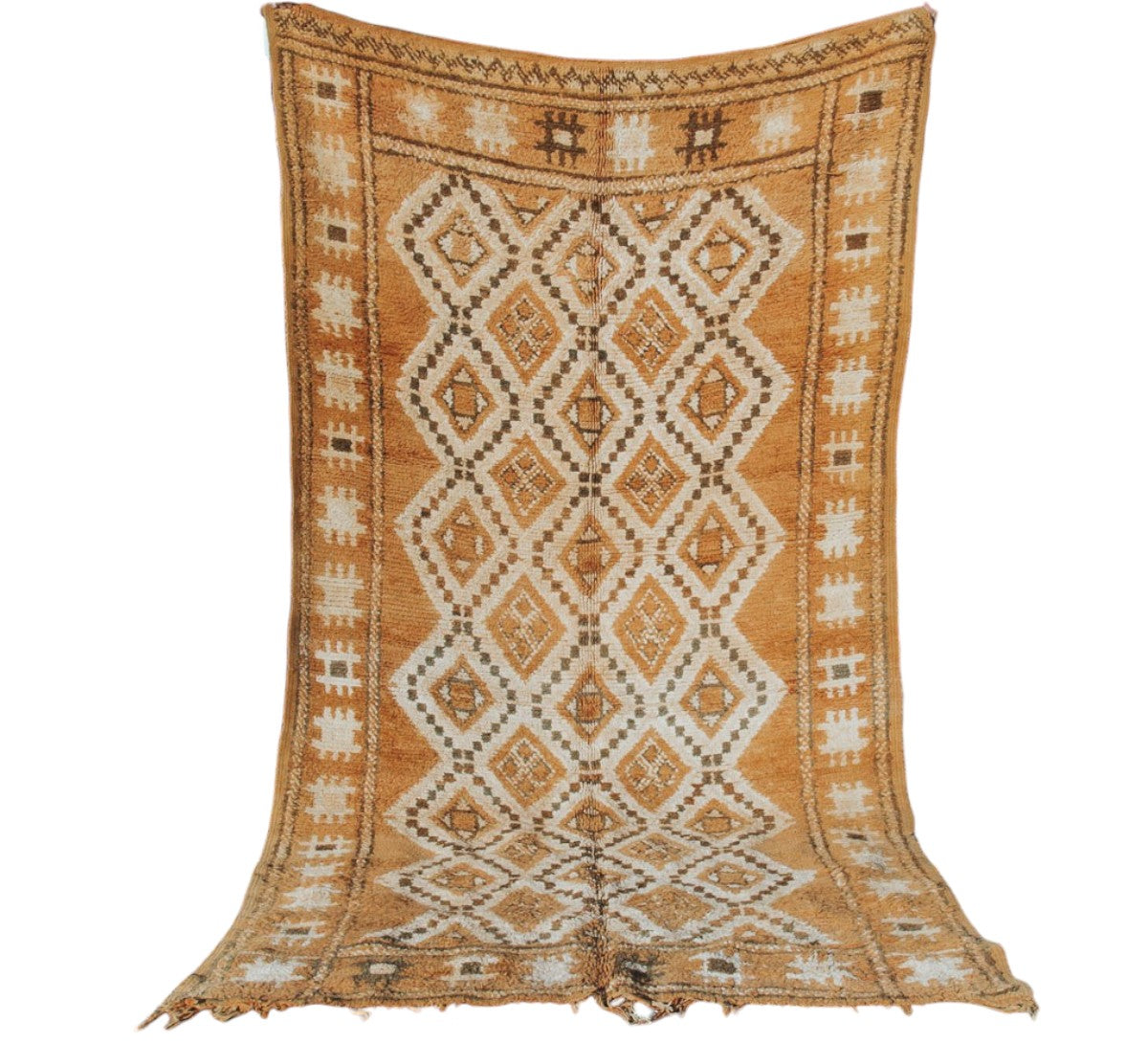 vintage boho woollen boujaad moroccan handmade rug