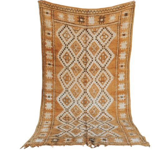 vintage boho woollen boujaad moroccan handmade rug