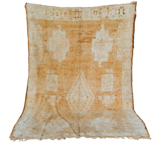 vintage boho woollen boujaad moroccan handmade rug